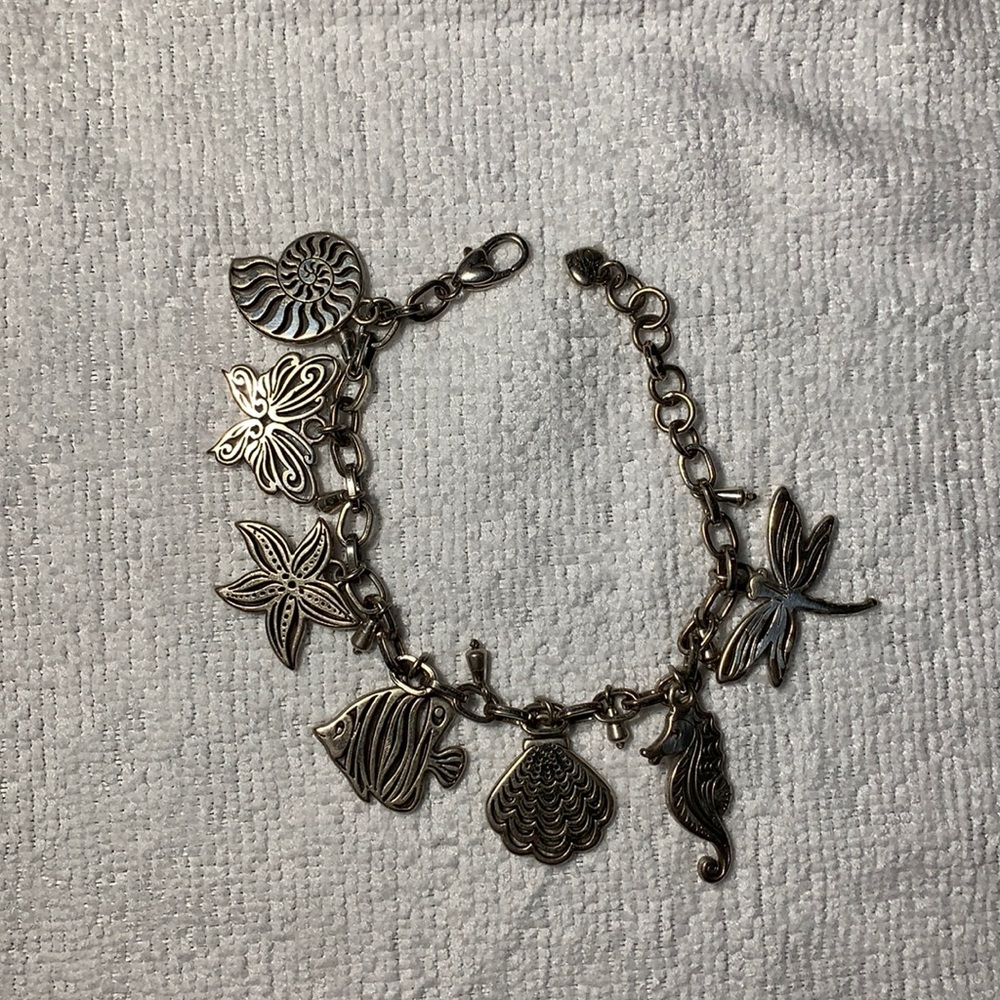 Brighton Island breeze charm bracelet with sea and bug life